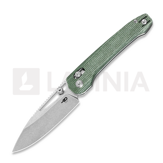 Nóż składany Bestech Cobber - Stonewash - Micarta, zielona