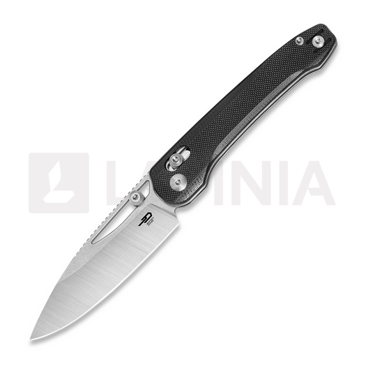 Nóż składany Bestech Cobber - Stonewash + Satin - G10, czarny