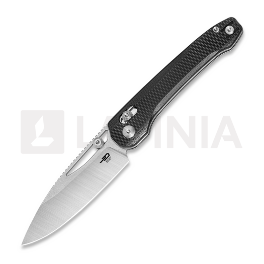 Складной нож Bestech Cobber - Stonewash + Satin - G10, чёрный