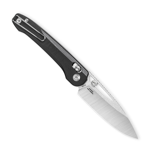 Bestech Cobber - Stonewash + Satin - G10 접이식 나이프, 검정