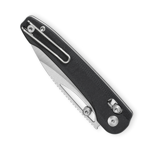 Bestech Cobber - Stonewash + Satin - G10 접이식 나이프, 검정