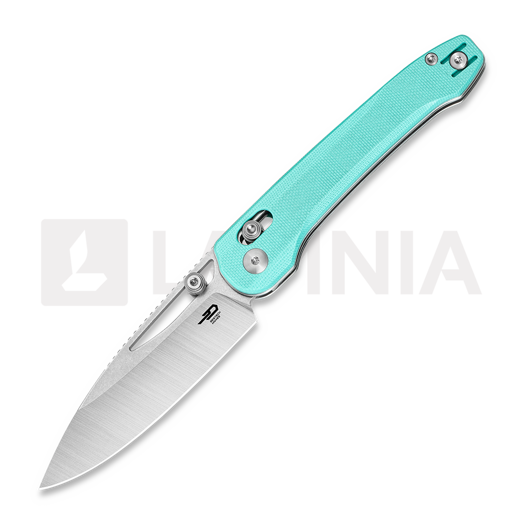 Navalha Bestech Cobber - Stonewash + Satin - G10, light blue