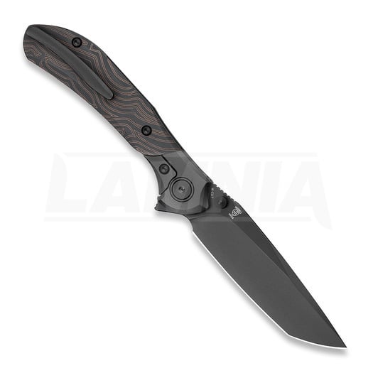 Bestech Constellation - PVD - G10 sulankstomas peilis, thin line pattern