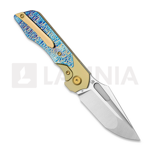 Navalha Bestech Dactyl - Satin - Titanium, Flamed