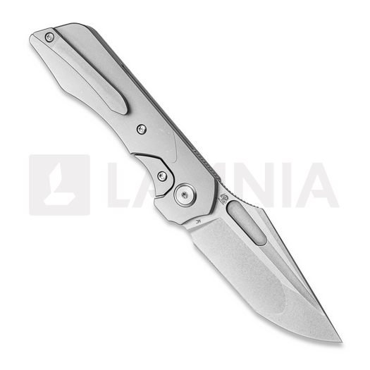 Navalha Bestech Dactyl - Stonewash - Titanium, cinza