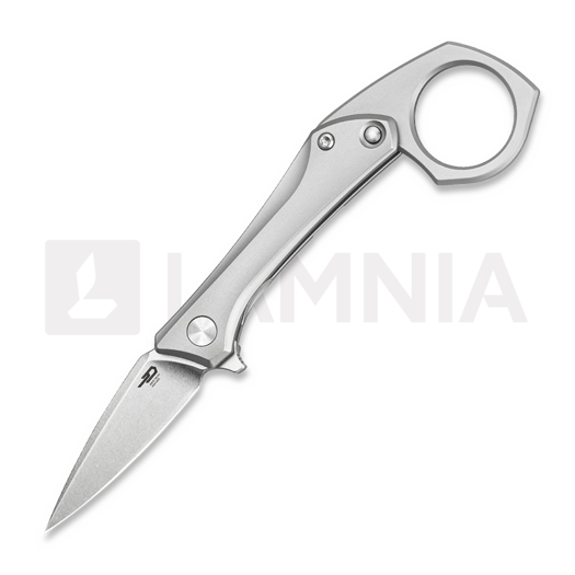 Bestech Duci - Stonewash - Titanium kääntöveitsi, harmaa