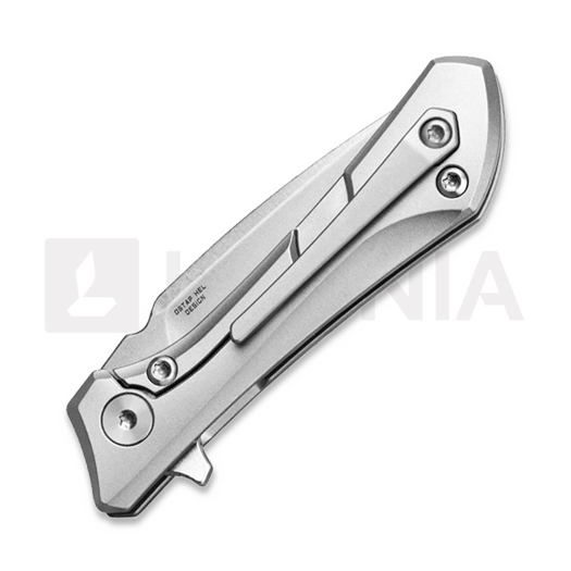 Bestech Duci - Stonewash - Titanium kääntöveitsi, harmaa