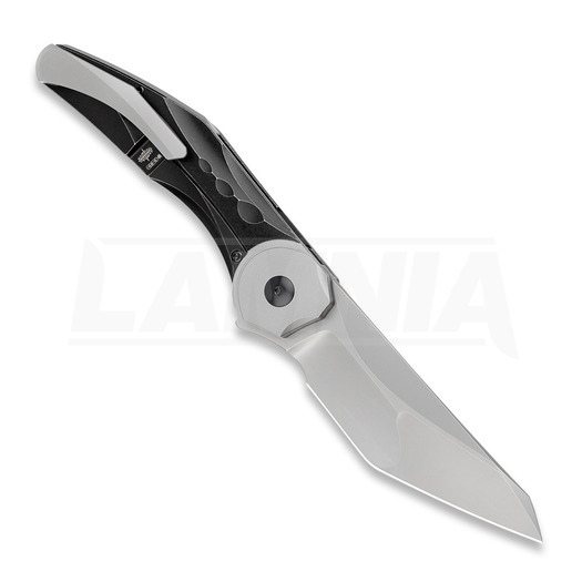 Bestech Excentric - Beadblast - Titanium sulankstomas peilis, juoda