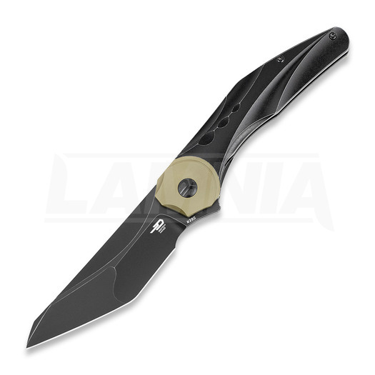 Nóż składany Bestech Excentric - Blackwash - Titanium, czarny