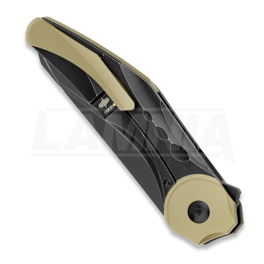 Coltello pieghevole Bestech Excentric - Blackwash - Titanium, nero