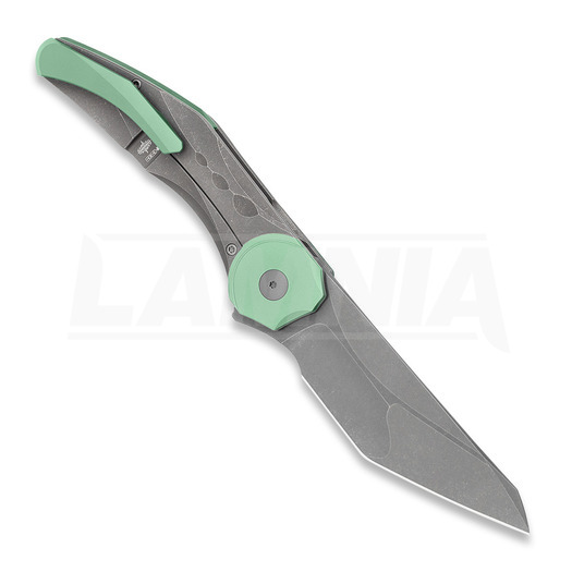 Bestech Excentric - Blastwash - Titanium k&auml;&auml;nt&ouml;veitsi, harmaa