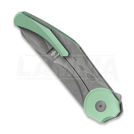 Bestech Excentric - Blastwash - Titanium k&auml;&auml;nt&ouml;veitsi, harmaa