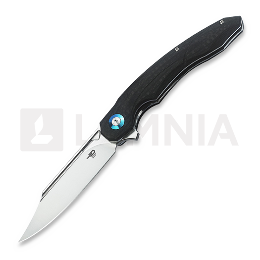 Nóż składany Bestech Fanga - Satin - G10 + CF, czarny