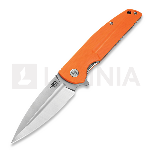 Bestech Fin - Satin - G10 vouwmes, oranje