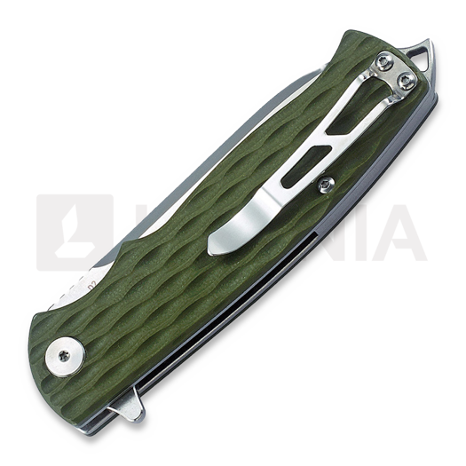 Nóż składany Bestech Grampus - Satin + Stonewash - G10, zielona