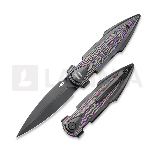 Briceag Bestech IKA Dagger - Black PVD - CF, Purple Haze