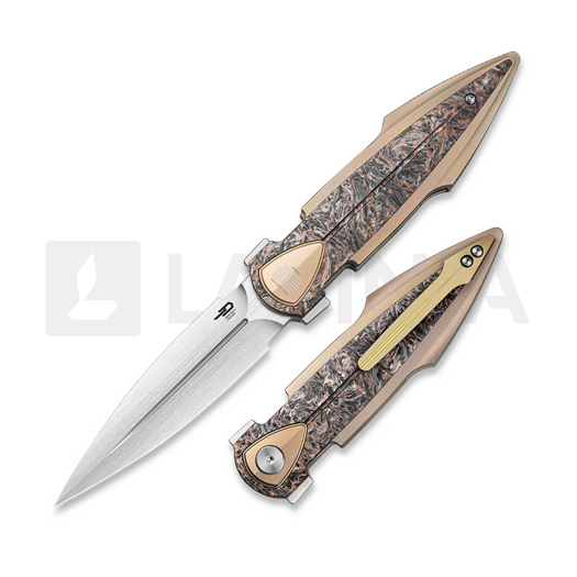 Liigendnuga Bestech IKA Dagger - Hand Rubbed Satin - CF, Dark Matter Copper