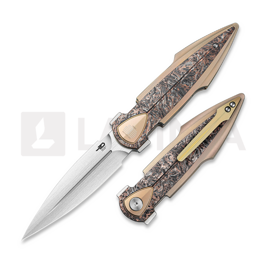 Briceag Bestech IKA Dagger - Hand Rubbed Satin - CF, Dark Matter Copper