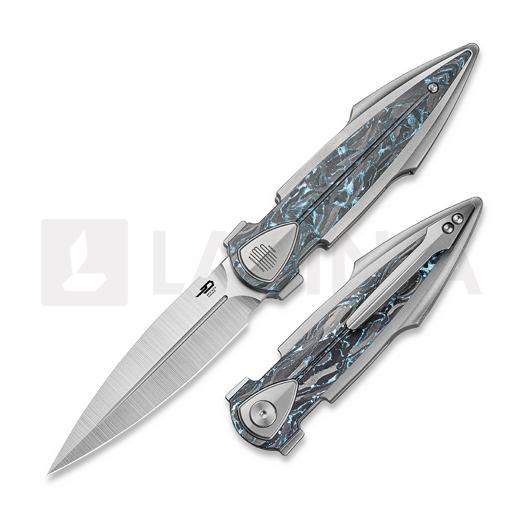 Складной нож Bestech IKA Dagger - Satin - CF, Blue Marble