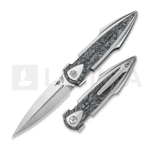 Briceag Bestech IKA Dagger - Satin - CF, Silver Marble