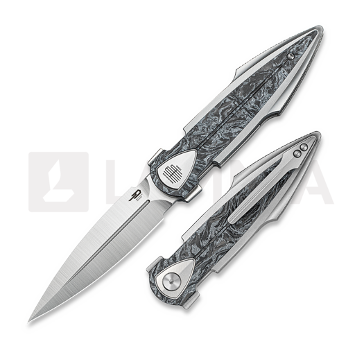 Briceag Bestech IKA Dagger - Satin - CF, Silver Marble