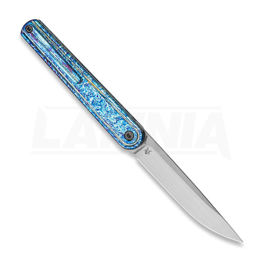 Bestech Ink - Hand Rubbed Satin - Titanium sulankstomas peilis, lightning strike