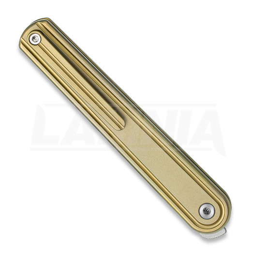 Bestech Ink - Satin + Stonewash - Titanium sulankstomas peilis, bronzed