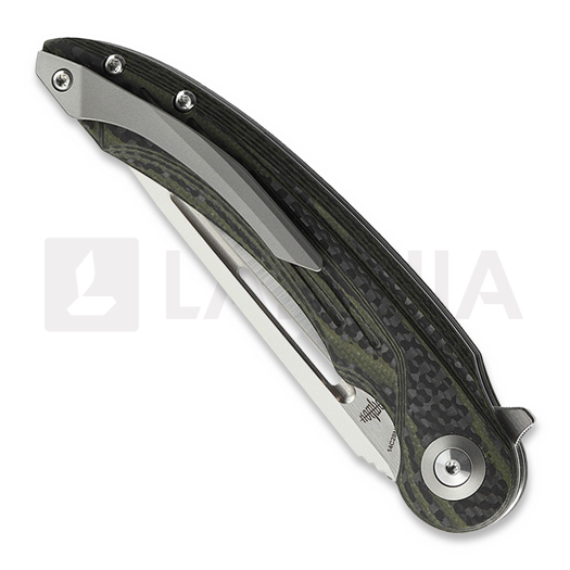 Bestech Irida - Satin - CF sulankstomas peilis, žalia