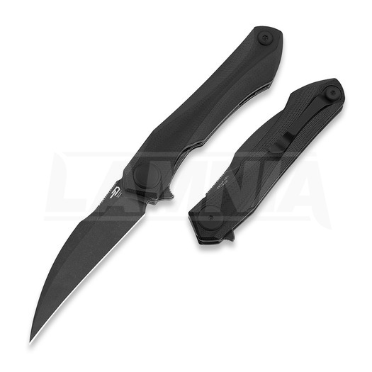 Bestech Ivy - Blackwash - G10 kääntöveitsi, musta