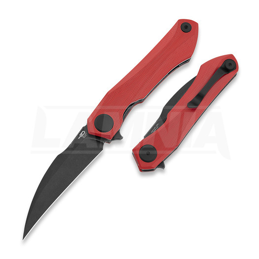 Bestech Ivy - Blackwash - G10 sulankstomas peilis, raudona