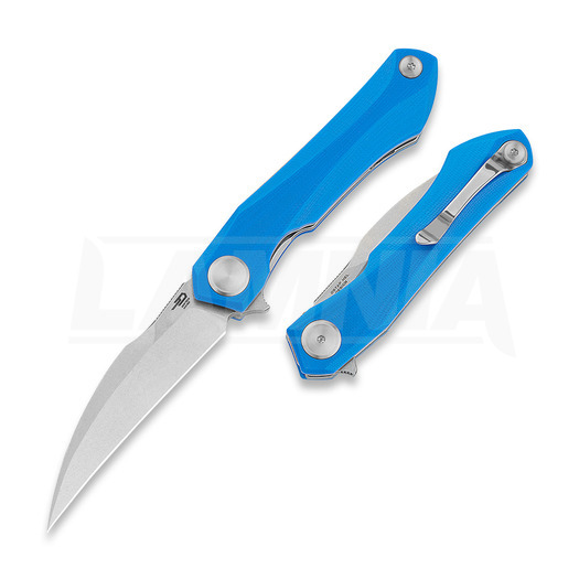 Bestech Ivy - Stonewash - G10 összecsukható kés, kék