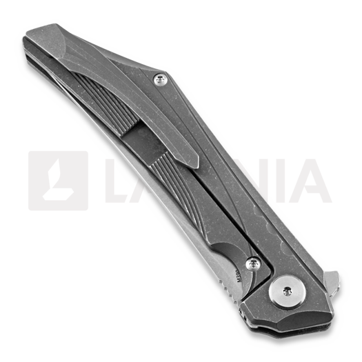 Bestech Kamoza - Stonewash - Titanium sulankstomas peilis, pilka