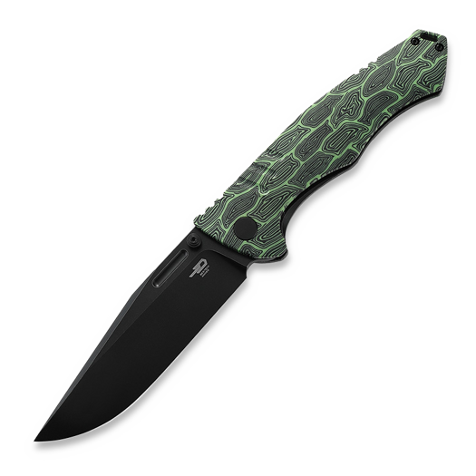 Bestech Keen II - Blackwash - G10, 초록, 검정