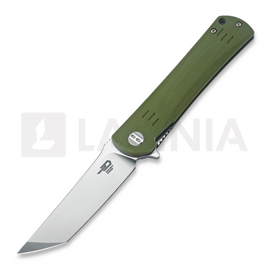 Складной нож Bestech Kendo - Stonewash + Satin - G10, зелёный