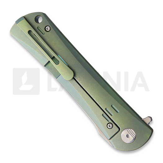 Bestech Kendo - Satin + Stonewash - Titanium k&auml;&auml;nt&ouml;veitsi, vihre&auml;