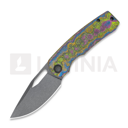 Bestech Kriya - Stonewashed DLC - 80S-2 Camo Carbon Fiber 折り畳みナイフ