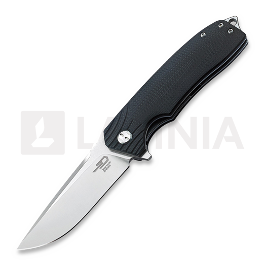 Bestech Lion - Satin + Stonewash - G10 sulankstomas peilis, juoda