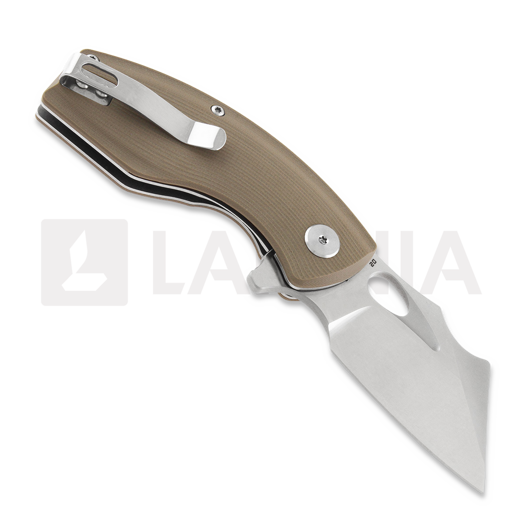 Bestech Lizard - Beadblast + Satin - G10 sulankstomas peilis, beige
