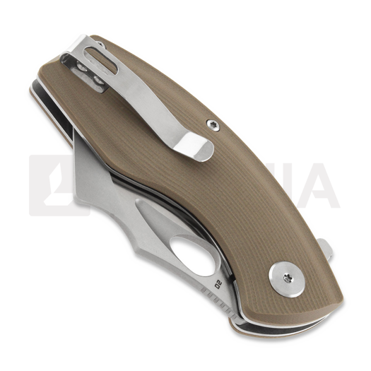 Bestech Lizard - Beadblast + Satin - G10 sulankstomas peilis, beige