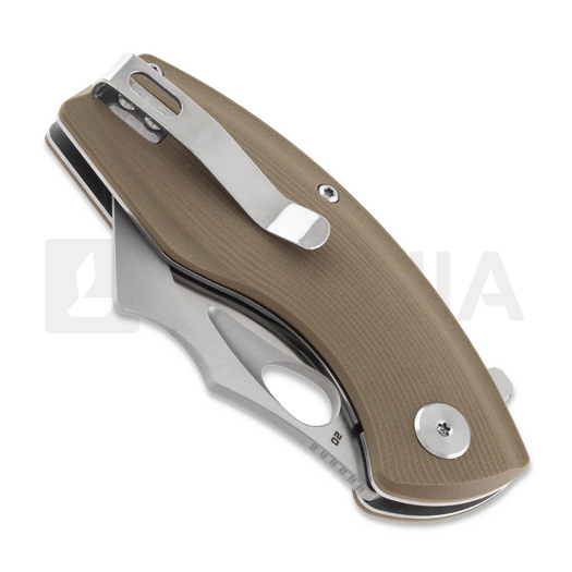 Coltello pieghevole Bestech Lizard - Beadblast + Satin - G10, beige