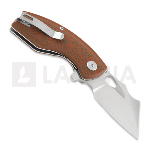 Bestech Lizard - Beadblast + Satin - G10 sulankstomas peilis, oranžinėnge, žalia