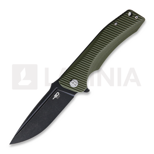 Liigendnuga Bestech Mako - Blackwash - G10, roheline