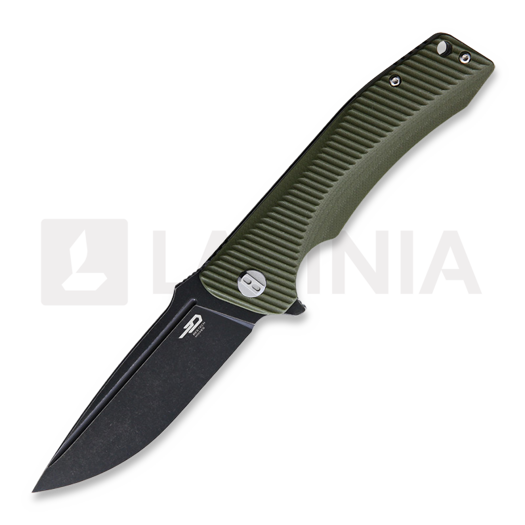 Bestech Mako - Blackwash - G10 접이식 나이프, 초록
