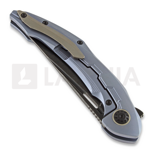 Bestech Marukka - Blackwash - Titanium sulankstomas peilis, mėlyna