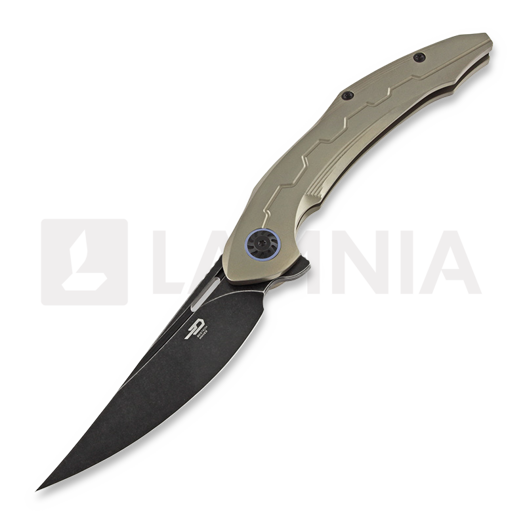 Bestech Marukka - Blackwash - Titanium kääntöveitsi, bronzed