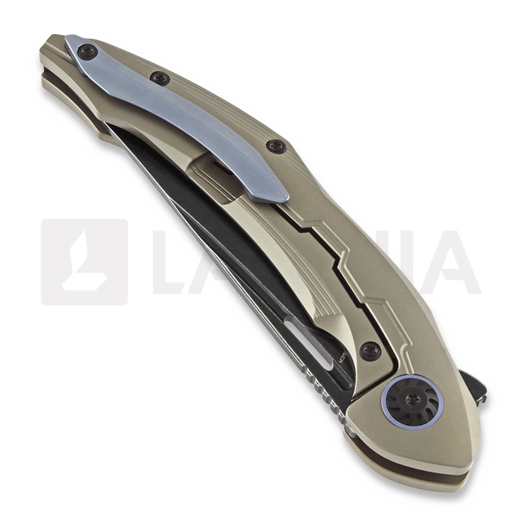 Bestech Marukka - Blackwash - Titanium kääntöveitsi, bronzed