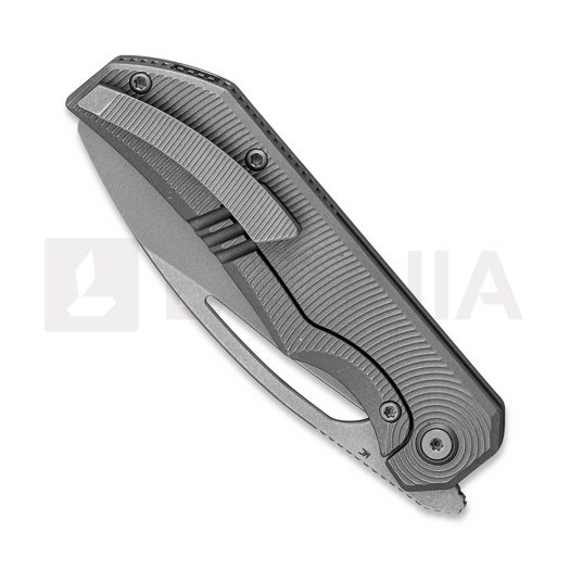 Bestech Mini Taipan - Dark Beadblasted - Titanium kääntöveitsi, Grey