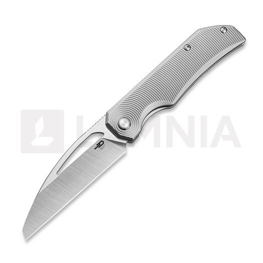 Складний ніж Bestech Mini Taipan - Vertical Satin+Flat Satin - Titanium, Beadblasted