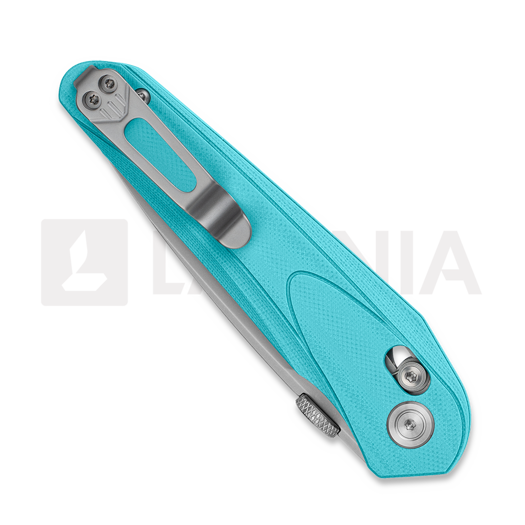 Coltello pieghevole Bestech Mothus - Blastwash - G10, light blue