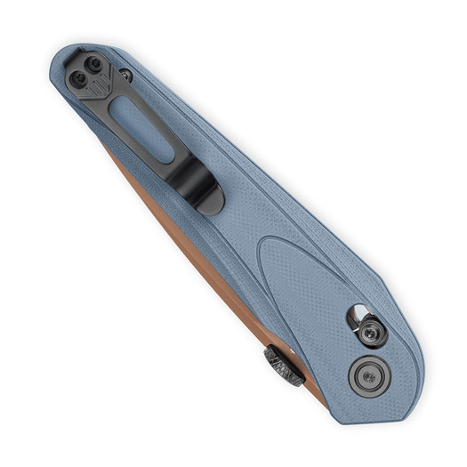 Bestech Mothus - Gold PVD - G10 접이식 나이프, blue grey